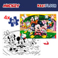Miniatyrbilde 9 av 11: 4 Puslespillsett Mickey Mouse 35 x 1,5 x 25 cm 48 Deler (6 enheter)