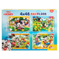 Pikkukuva 8 / 11: 4 palapelin setti Mickey Mouse 35 x 1,5 x 25 cm 48 Kappaletta (6 osaa)