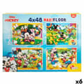 Pikkukuva 1 / 11: 4 palapelin setti Mickey Mouse 35 x 1,5 x 25 cm 48 Kappaletta (6 osaa)