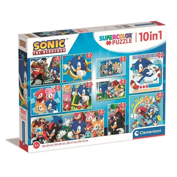 Sonic Pussel 10 i 1 totalt 330 bitar Clementoni
