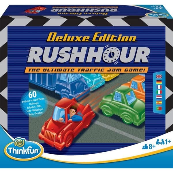 Rush Hour Deluxe - Ravensburger - Tänk Kul Pussel - 60 Utmaningar 5 Nivåer - Ålder 8+
