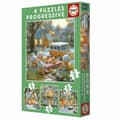 Pikkukuva 1 / 4: Palapeli Educa Kani 12 Kappaletta 16 Kappaletta 20 Kappaletta 25 Kappaletta (4 osaa)