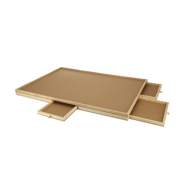 BREND Puslespilleplade til 1000 brikker – Puslespillebord / Puslespiltabel med 6 skuffer