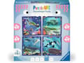 Pikkukuva 1 / 3: Puzzle UP! merieläimet Ravensburgerilta, 12004004 - 4 palapeliä, joissa on 64, 72, 81, 90 palaa yhdisteltäväksi ja joissa on ylimääräisiä palapelejä