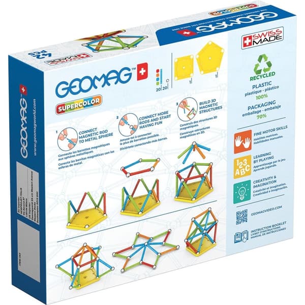 Lærerigt Spil Geomag 42 Dele