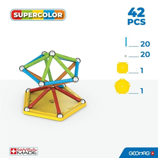 Lærerigt Spil Geomag 42 Dele