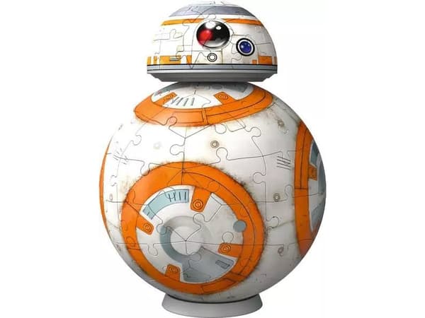 Ravensburger 3D Puzzle: Star Wars BB-8, 99 stykker, Fjernsyn/ filmer, 8 år