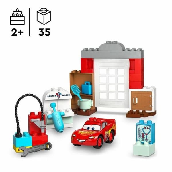Rakennussetti Lego 10456 Lightning McQueen visits Doc 35 Kappaletta