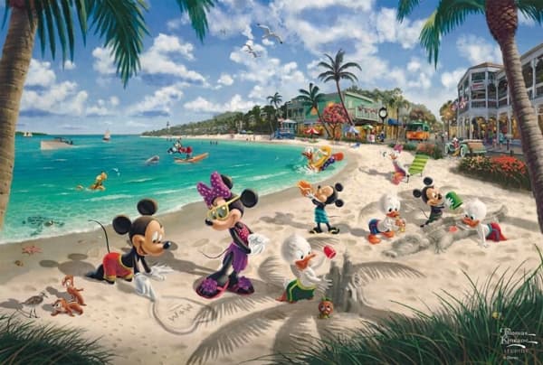 puzzle 200 pq t. kinkade mickey mouse minnie in florida 113371