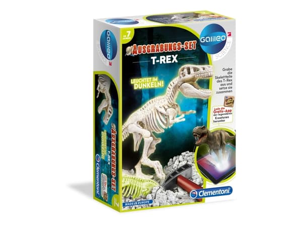 Clementoni 8005125694044, Skjelett, Paleontology, 7 år, Flerfarget