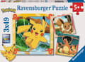 Pikkukuva 1 / 3: Ravensburgerin lasten palapeli - 12004062 Pokémon - Palapeli yli 5-vuotiaille lapsille, 3x49 palaa