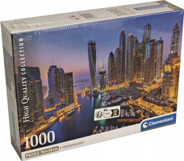 Clementoni High Quality Collection Dubai, 1000 styck, Liggande, 18 År