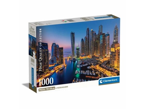 Clementoni High Quality Collection Dubai, 1000 styck, Liggande, 18 År