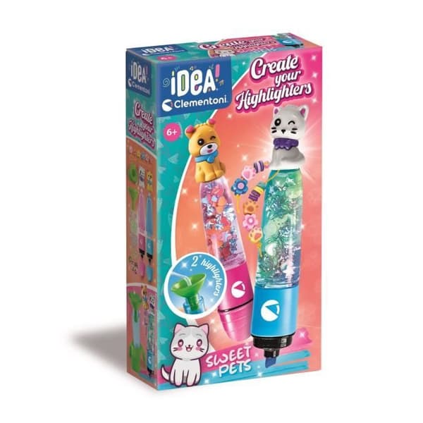 CLEMENTONI - Skapa dina lysrör - Sweet Pets