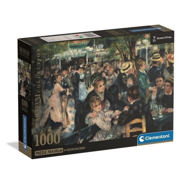 CLEMENTONI - Kompakt 1000 bitar - Renoir: Bal på kvarnen
