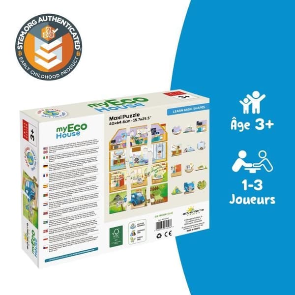 Pedagogiska spel - GEOMAG - Mitt Ekohus - Montessorimetoden - Husbygge - Miljömedvetenhet
