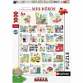 Miniatyrbillede 1 af 2: Puslespil Ravensburger Mes Héros 1000 Dele (FR)