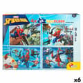Miniatyrbillede 1 af 7: Børne Puslespil Spider-Man Dobbeltsidet 4-i-1 48 Dele 35 x 1,5 x 25 cm (6 enheder)