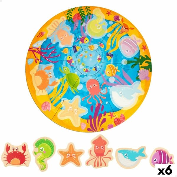 Børne Puslespil Lisciani Giochi 33 x 1 x 32 cm Marine 6 Dele 13 Dele (6 enheder)