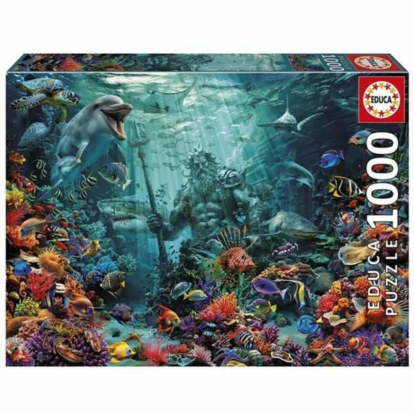 Puslespil Educa Poseidon in a Coral Reef