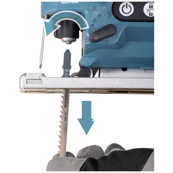 Makita Sticksåg Batteridriven DJV185RF1J inkl. 1x batteri, inkl. laddare, inkl. väska 18 V 3.0 Ah Antal batterier som i