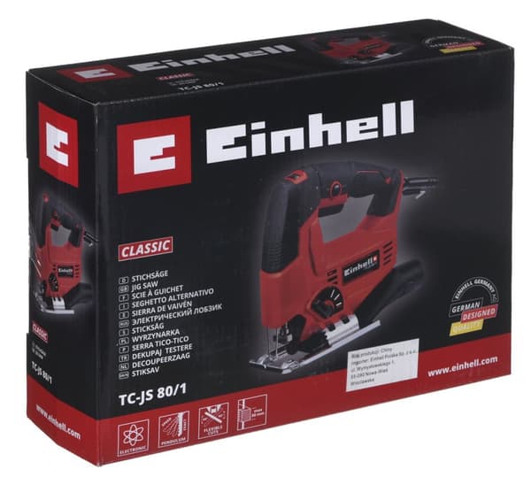 Einhell TC-JS 80/1 elstiksav 3000 spm 550 W 1,86 kg