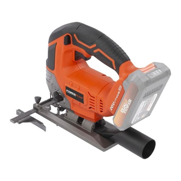 20V sladdlös pendelsticksåg - DUAL POWER POWDP25300 - Trä - Orange - Hastighet 0-2300 varv/min