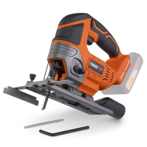20V sladdlös pendelsticksåg - DUAL POWER POWDP25300 - Trä - Orange - Hastighet 0-2300 varv/min