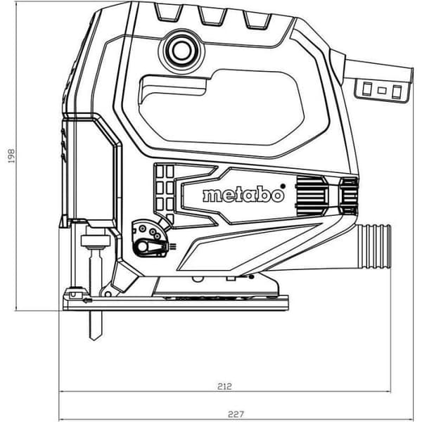 Stiksav med ledning - METABO - STEB 65 Quick - 450W - 65mm - Træ
