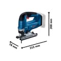Miniatyrbild 2 av 2: Bosch Professional GST 18V-125 B Batteridriven Sticksåg - 18V - Blå - Sticksåg & Pendel - Trä