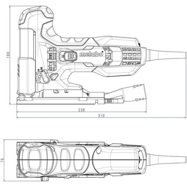 METABO STE 100 Quick Sticksåg - 20 blad - Grön - 710W - Trä
