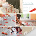 Miniatyrbild 4 av 6: Kit för Golvplattor - Självnivellerande Kors 3mm - Plattkil - 601Pcs, med Tång - För Golvplattor Väggplattor