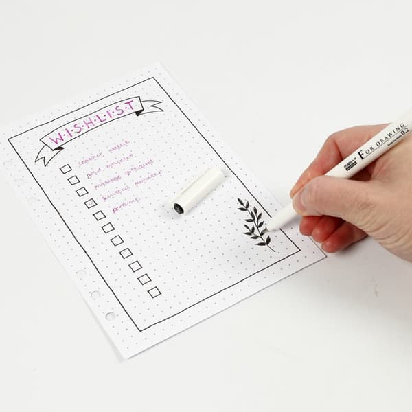 Bullet Journal Planner - Guld - 19x23 cm