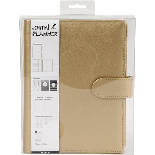 Bullet Journal Planner - Guld - 19x23 cm