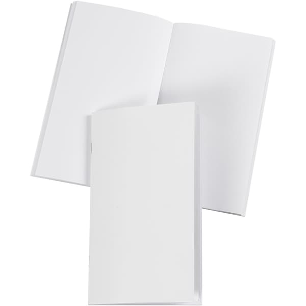 Notisbok Vit - 9,5x16,6 cm - Blank