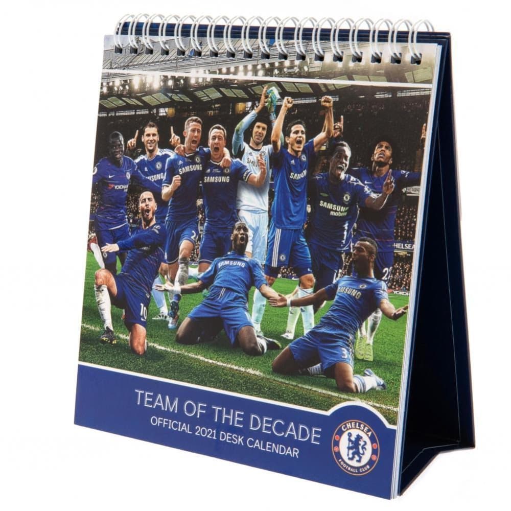 Chelsea FC Team Of The Decade 2021 Desktop Calendar