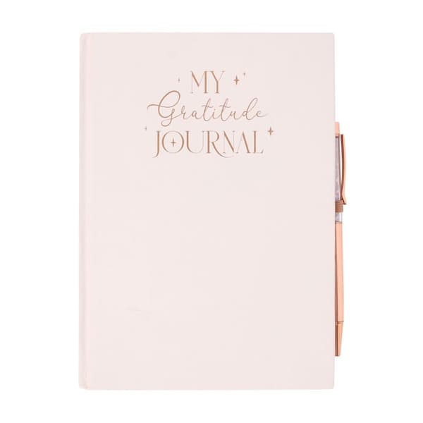 Something Different Gratitude Rose Quartz Diary And Pen