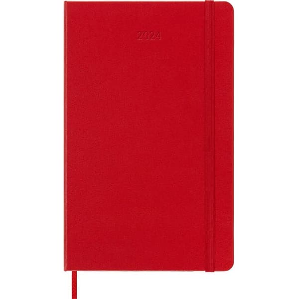 Moleskine 12M weekly L Planner Scarlet Red One Size