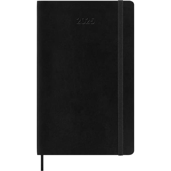 Moleskine 2025 Soft Cover Planner Solid Black One Size