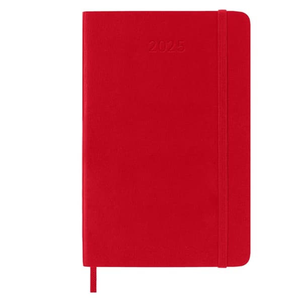 Moleskine 2025 Soft Cover Planner Scarlet Red One Size
