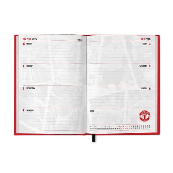 Manchester United FC 2025 Crest A5 Diary