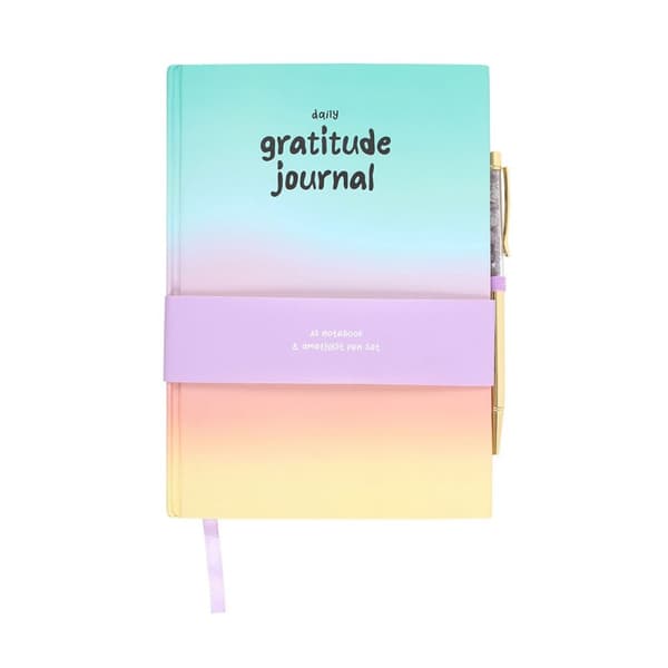 Something Different Gratitude Amethyst Diary And Pen Multicoloured One Size