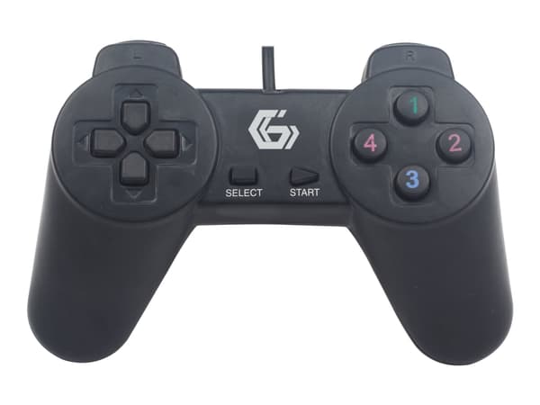 Gembird JPD-UB2-01, Gamepad, PC, D-pad, kaapeli, USB 2.0, Lajittelu