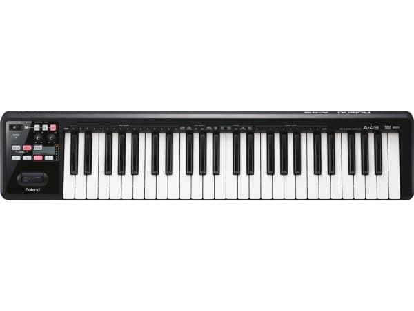 Roland A-49, 49 taster, Knapper, Rotasjon, USB, 836 mm, 182 mm, 84 mm