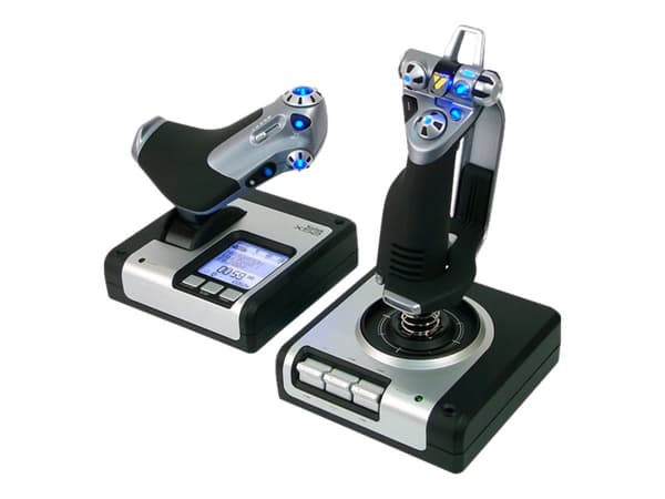 Logitech G X52 H.O.T.A.S. - Joystick ja nopeusohjain - langallinen - PC:lle