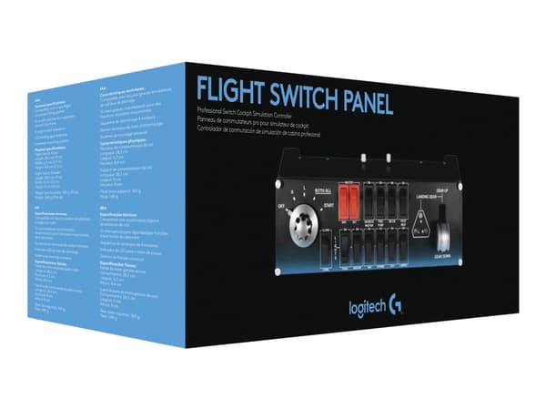 Logitech Flight Switch Panel - Instrumentpanel for flyvningssimulator - kablet - for PC