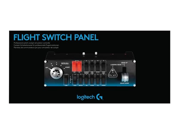 Logitech Flight Switch Panel - Instrumentpanel for flyvningssimulator - kablet - for PC