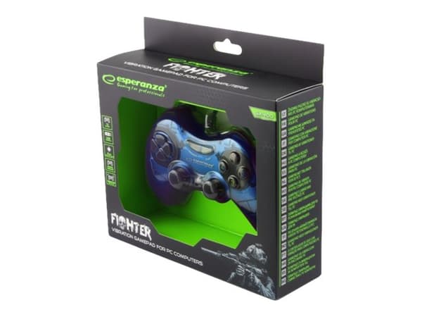 Gamepad Esperanza Fighter Blue (EGG105B)