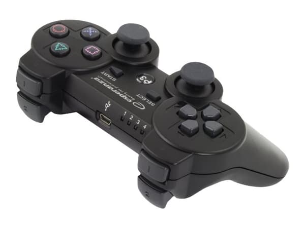 Esperanza MARINE - Spelkontroll - 12 knappar - trådlös - Bluetooth - svart - för Sony PlayStation 3