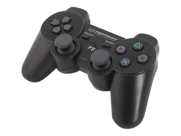 Esperanza MARINE - Spelkontroll - 12 knappar - trådlös - Bluetooth - svart - för Sony PlayStation 3